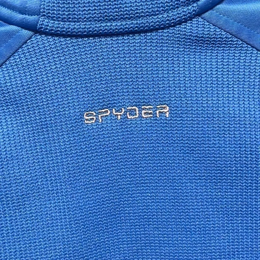 SPYDER- Light Blue With Light Green Trim Sweater Jacket